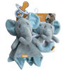 2 Piece Lovie/Rattle Set Elephant Baby