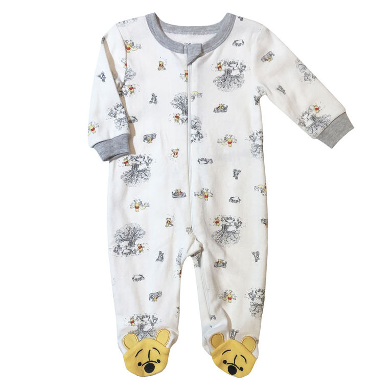 Disney Winnie the Pooh footed sleeper - Ivory, 0 Months | Babies R Us ...