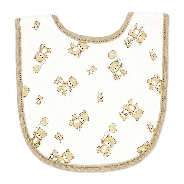 Naturelle 5 Piece Bib and Sock Set: Beige