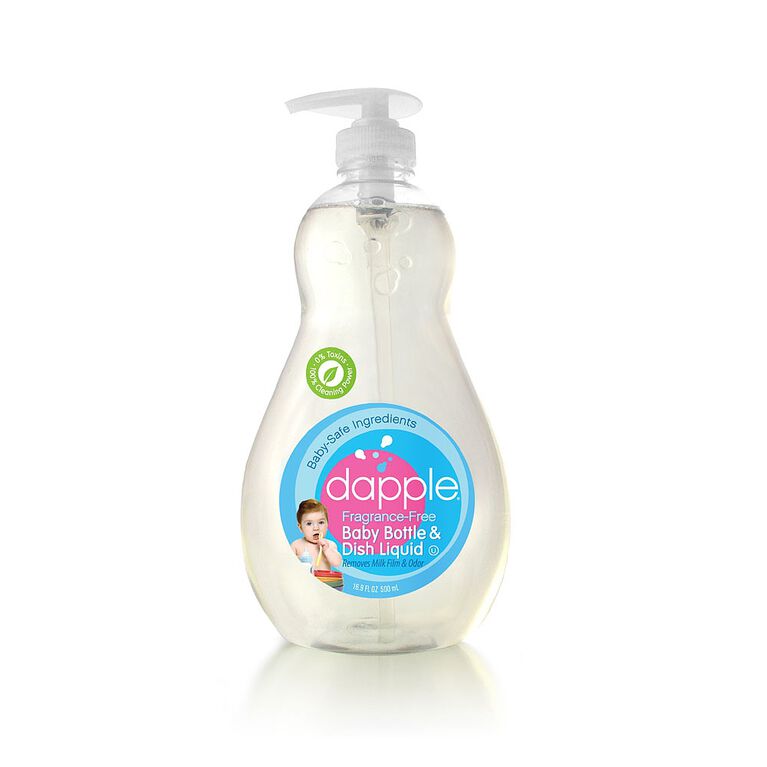 Dapple® Bottle & Dish Soap, Fragrance Free, Refill Size, 34 fl.oz