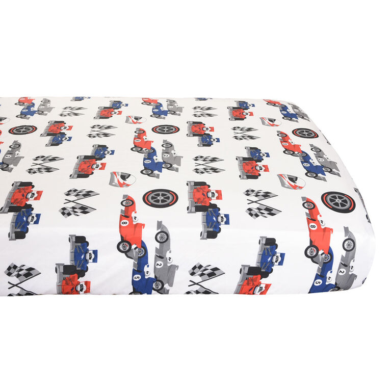 Race Car 5 Piece Toddler Bedding Set