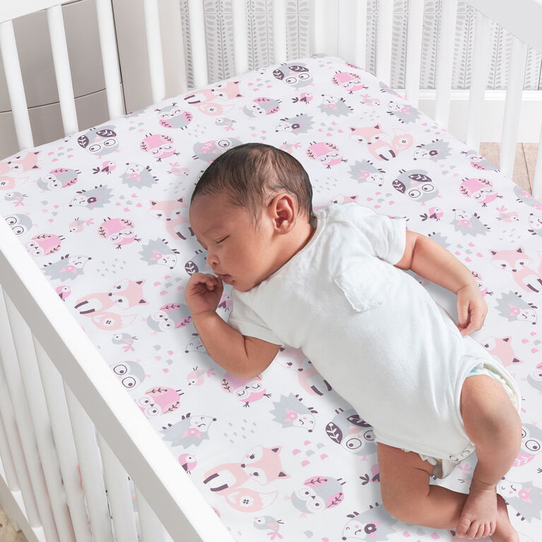 Ensemble de linge pour lit de bébé 3 pièces Arbre de l'amitié Petit Bois Lambs & Ivy.