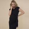 Motherhood Short Sleeve Side Tie Midi Dress