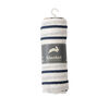 Swaddle Coton Mousseline Simple Red Rover - Navy Stripe - Notre exclusivité