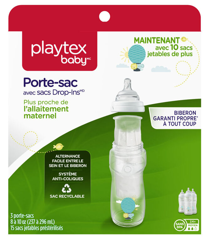 Playtex Nurser Expandable 8 oz. Bottle DropIns Liners 100 count