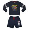 Mario Bros 2 Piece Crew & Short Set - Navy