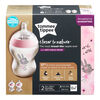 Biberon Closer to Nature Tommee Tippee- Fille, Paq. de 2.