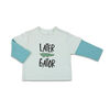 The Peanutshell Baby Boy Layette Mix & Match Later Gator Contrast Shirt - 0-3 Months