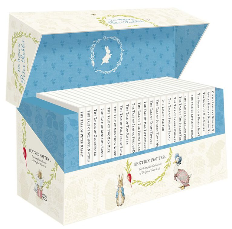 The World of Peter Rabbit 23 Vol Box Set White Jacket - Édition anglaise