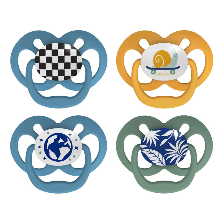 Advantage Pacifier Stage 2 Blue 4 Pack