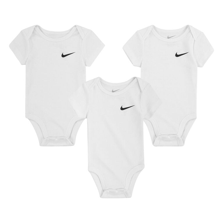 Nike 3 Pack Bodysuit - White