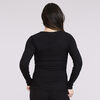 Motherhood - Long Sleeve Snap Henley Nursing Top - Black -L