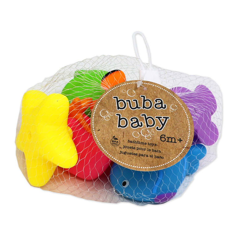 Buba Baby Jouets de bain en pack 6 : Poissons vari&eacute;s
