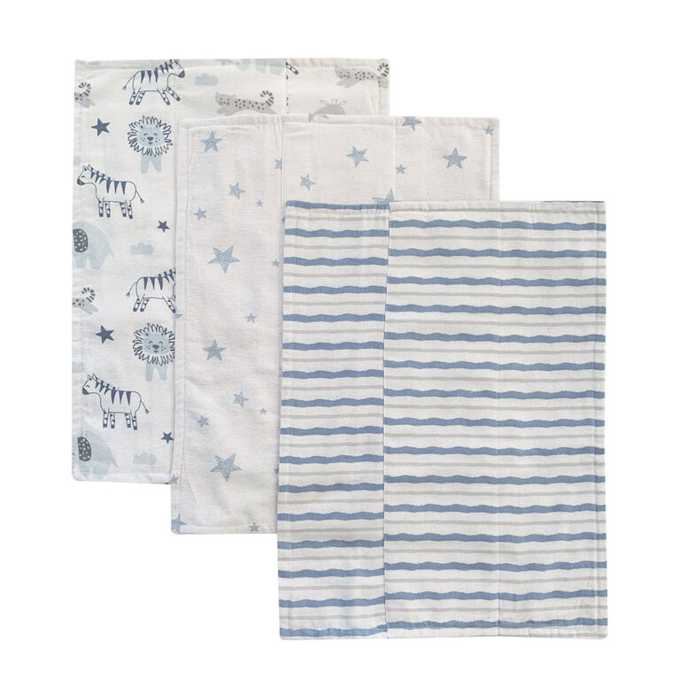 Koala Baby Blue 3 Pack Burp Flannel Babies R Us Canada