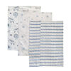 Koala Baby - Blue 3 Pack Burp Flannel