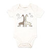 Naturelle Lot de 4 bodys à manches courtes : beige 6M