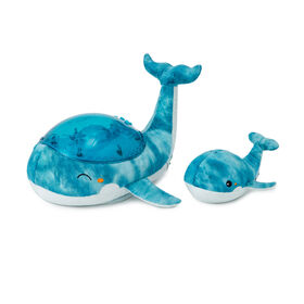 Cloud b Tranquil Whale Bundle w/Baby Plush Rattle Blue Night Light w/ Under Water Effect and Music