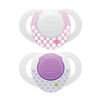 Chicco NaturalFit 2-Pack Deco Orthodontic Pacifier 0 Months+ - Pink