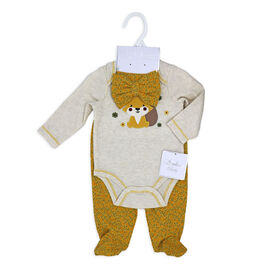 Sterling Baby Ensemble de 3 pieds : Renard jaune moutarde 3M