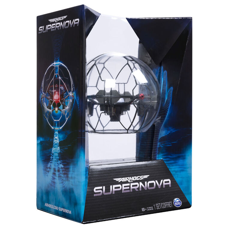Air Hogs - Supernova, sphère volante contrôlée par les mouvements des mains qui défie la pesanteur.
