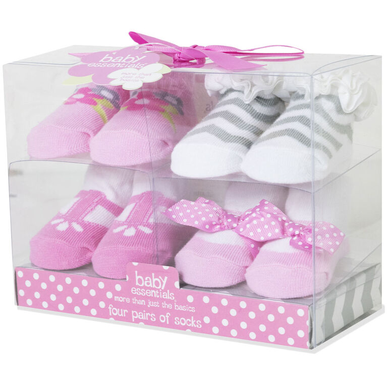Chaussettes Baby Essentials 4 pc. - Édition anglaise