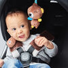Diono Bear Character Car Seat Straps & Linkee Toy, Shoulder Pads for Baby, Infant, Toddler, 2 Pack Reversible Soft Seat Belt Cushion and Stroller Harness Covers Helps Prevent Strap irritation