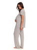 Chloe Rose 2 Piece Maternity & Nursing Pant Set Grey M