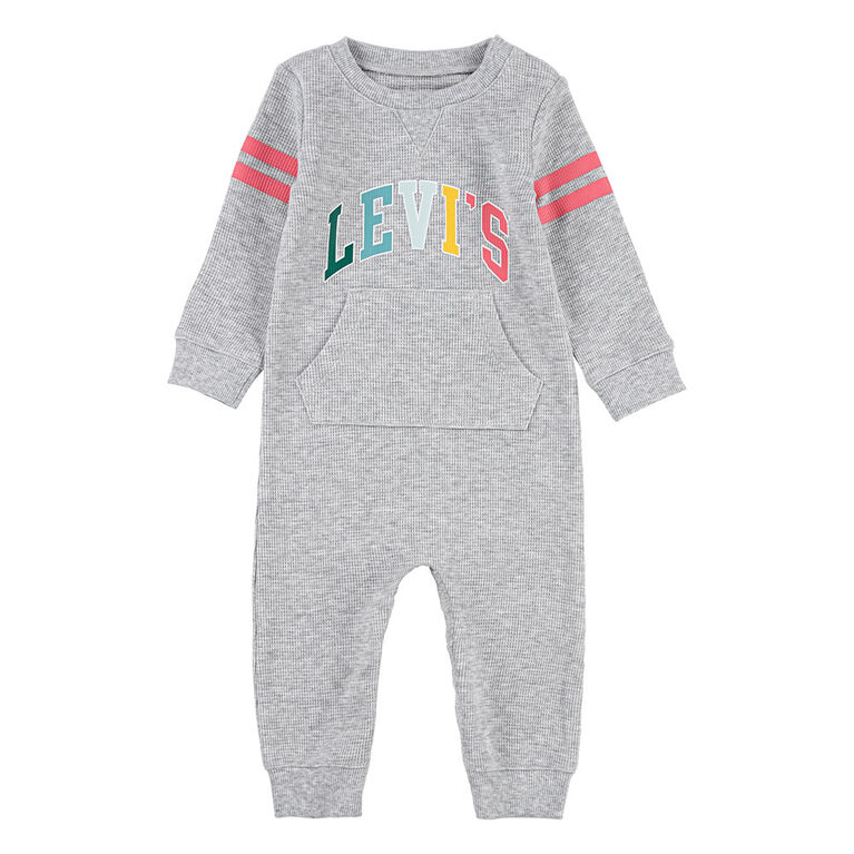 Levis Coverall -Light Grey, 0-3 Month to Newborn
