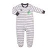 Koala Baby Microfleece Sleeper Grey Dino Stripe - Best Little Dude, Newborn