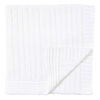 Baby Mode Signature White Classic Cable Knit Blanket