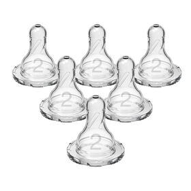 Silicone Narrow Nipples, Level 2 6 Pack