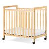 Lit de bébé Clearview SafetycraftMD de Foundations à côtés fixes, bois naturel.