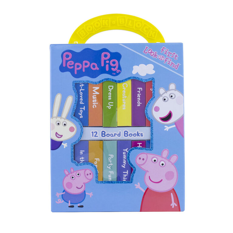 My First Library Board Book Block 12-Book Set Peppa Pig - Édition anglaise