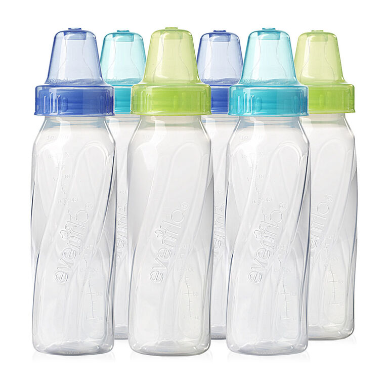 Classic Bottle (8oz, 6 Pack, Teal/Grn/Blue)