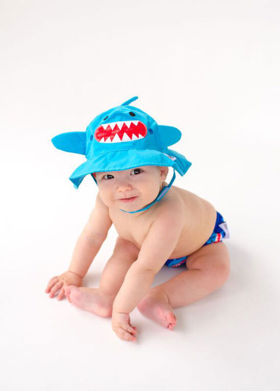 Zoocchini - Ensemble de couches et de bonnets de bain - Requin - Petit