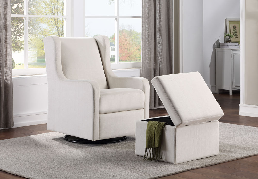 cream glider chair