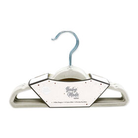 Baby Mode Signature Cintres ivoire avec crochets dorés : lot de 6