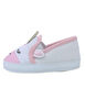 First Steps White Canvas Unicorn Girls Sneaker Size 1, 0-3 months - English Edition