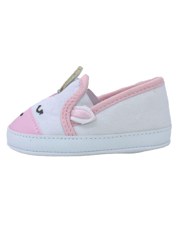 Chaussures en toile licorne blanche de First Steps Taille 1, 0-3 mois - Édition anglaise