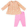 earth by art & eden - Marissa Dress Set 2-Piece Set - Cream Heather Multi, 24 Months
