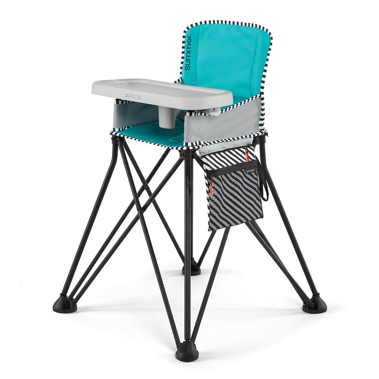 Summer Infant - Summer Pop 'n Dine SE Highchair -Sweet Life Edition - Aqua Sugar