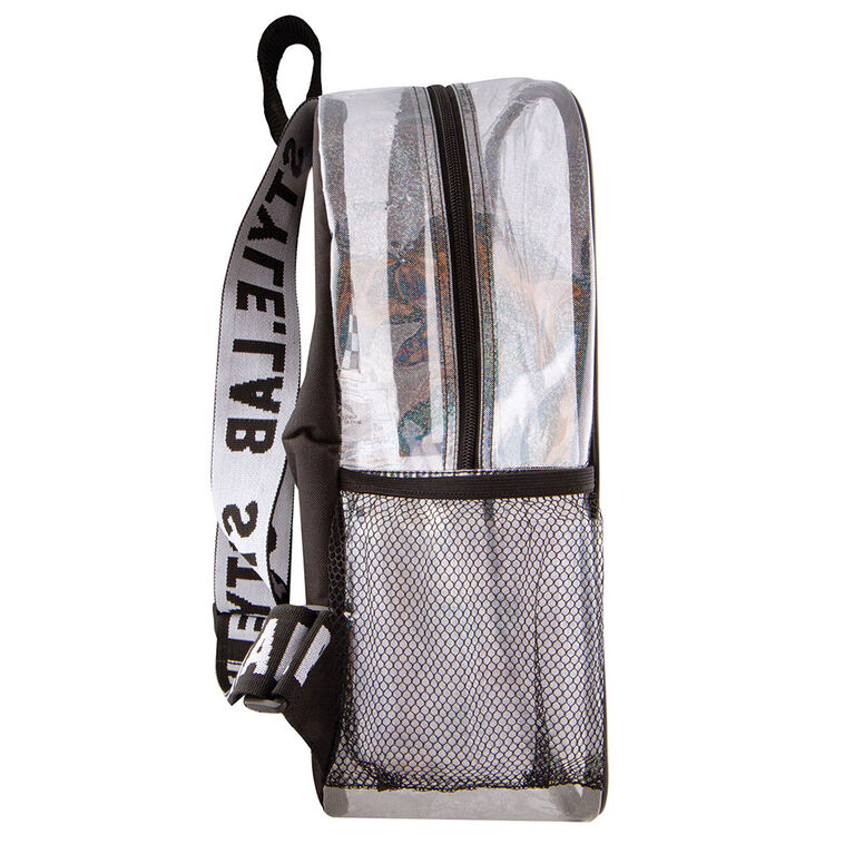 Fashion Angels - Transparent Holo Checkerboard & Patch Backpack