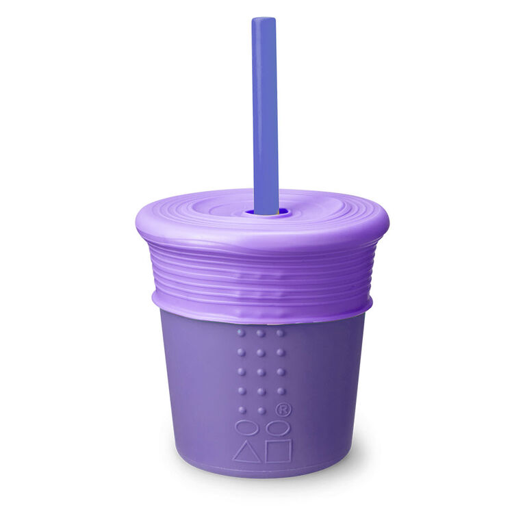 Universal Straw Cup 8Oz 1 Pack, Purple Cup