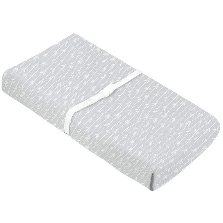 Kushies Couvre-mateias pour table à langer Flannel Flèches gris