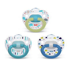 NUK Orthodontic Pacifier Value Pack, 0-6 Months, 3-Pack