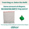 Dekor Eko Plus Diaper Pail Refills, 4 Pack