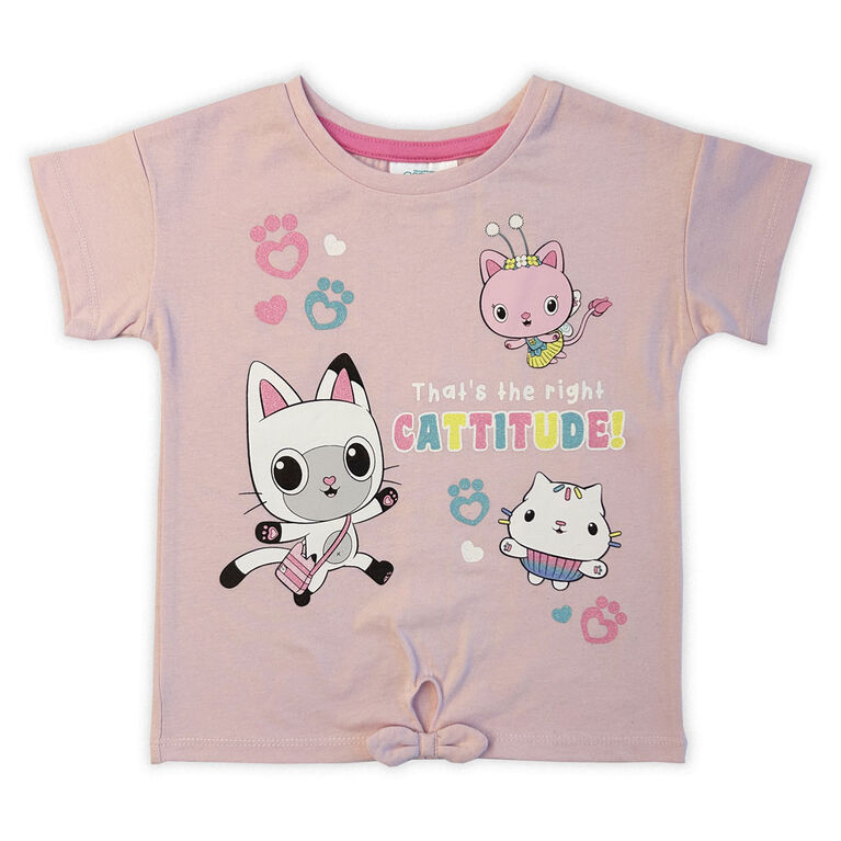 Gabby Short Sleeve Tee - Pink 4T