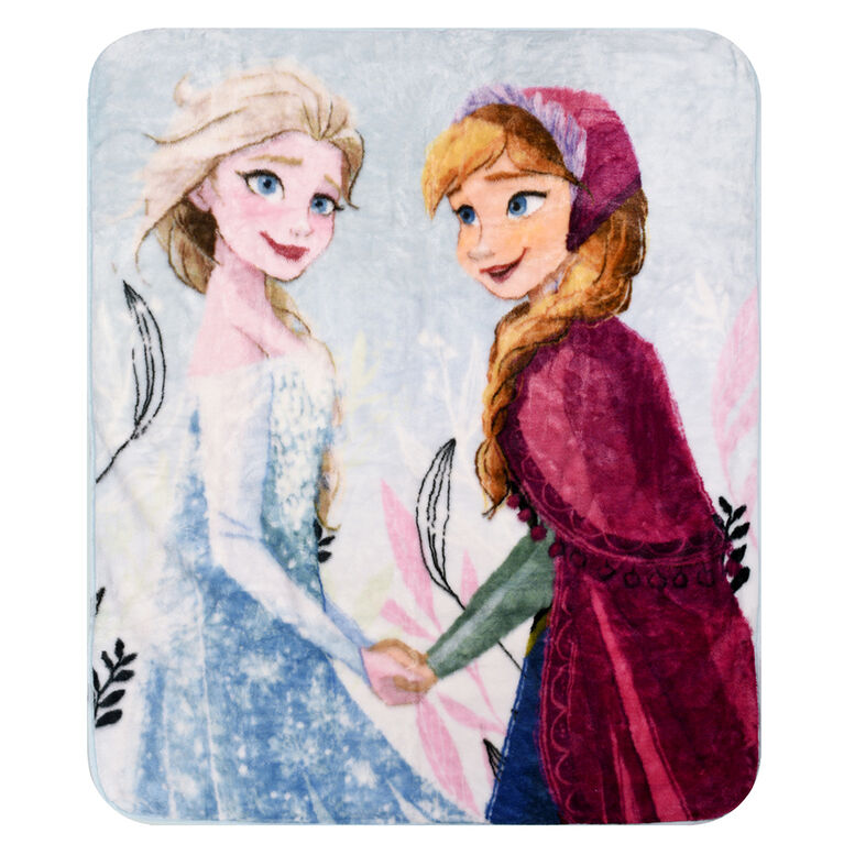 Disney Frozen Kids Throw Blanket, 40" x 50", Elsa and Anna