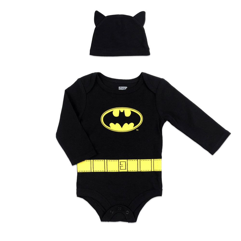 Warner s Batman Bodysuit with Hat Grey 12 Months