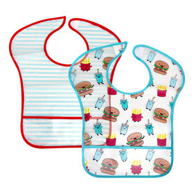 Bavette Lavable En Eva Pour Hamburgers Et Frites Koala Baby
